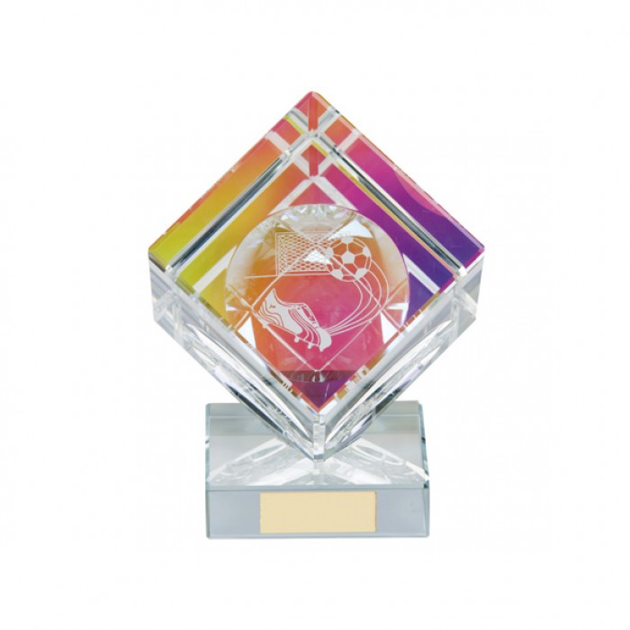 VICTORIOUS FOOTBALL CRYSTAL TROPHY - 1 SIZE - 10.5CM